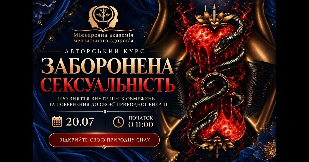 «Заборонена сексуальність» — нова зустріч уже 20 липня