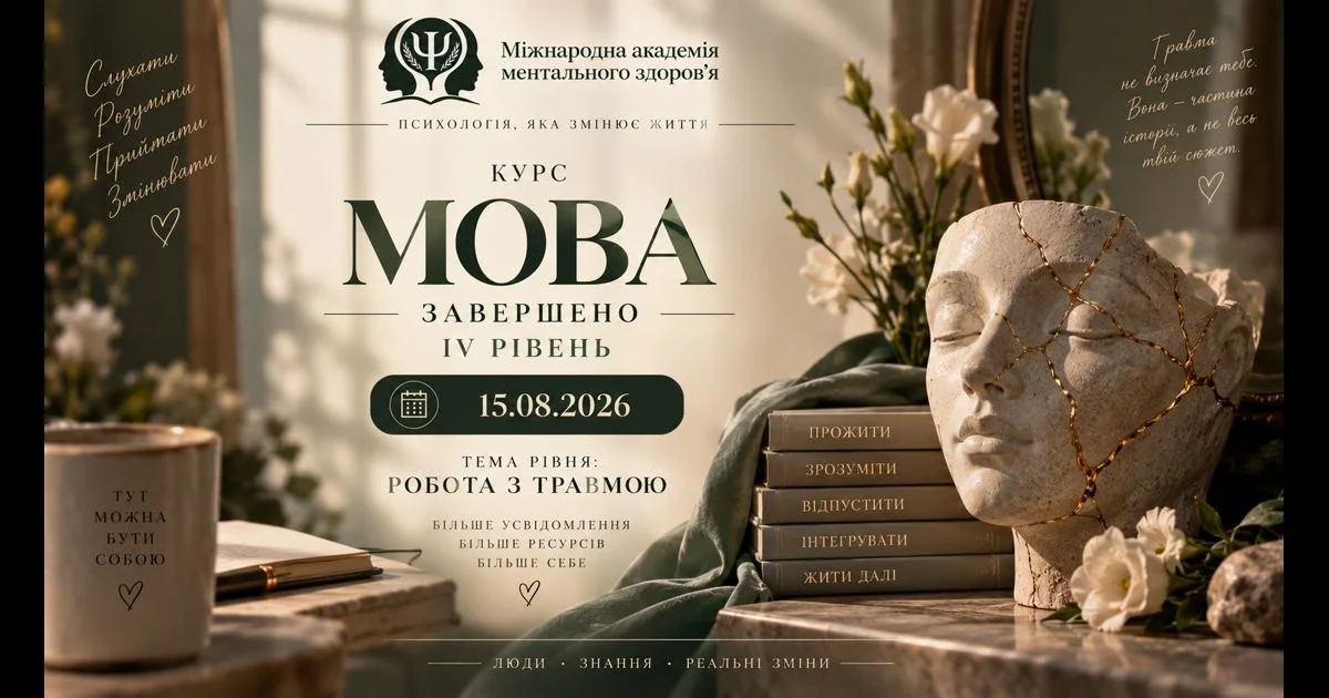 Завершився IV рівень курсу МОВА — «Робота з травмою»